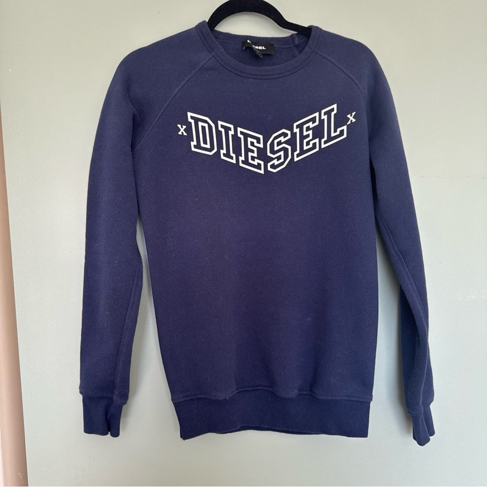 Diesel Men's Navy Crewneck Sweater
